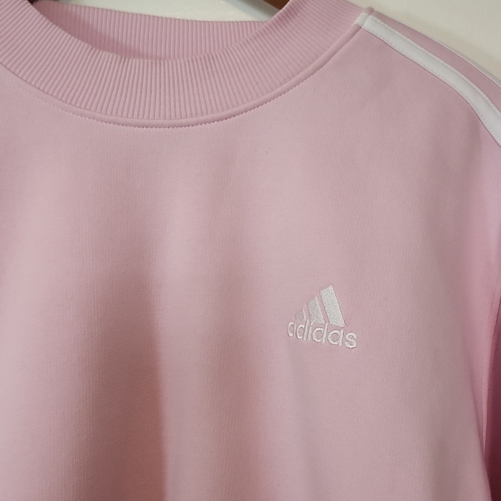 Adidas Light Pink Crewneck with White Accents - Picture 5 of 11